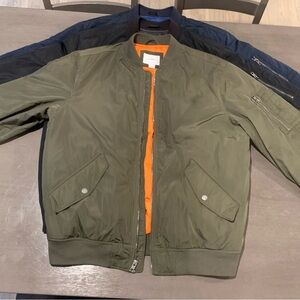 3 Bomber Jackets for Sale Green, Navy, & Black